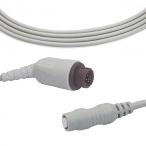 factory low price Disposable Pulse Oximetry Sensors -
 Philips  IBP Adapter Cable To B.Bruan Transducer, B0111 – Medke