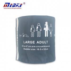 New Arrival China 33-47cm Extra Large Adult Reusable Nibp Cuff With Two Tube For Ge Patient Monitor