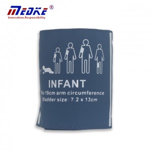 NIBP Cuff For Infant, Single tube blade, PU blue C6511