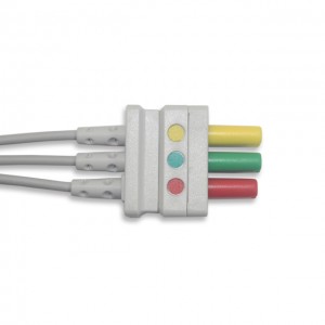 Drager-Siemens ECG Leadwires ,3 Lead, Snap,IEC  G322DR