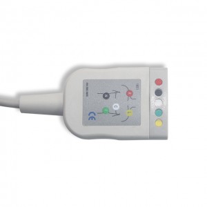 GE-Critikon ECG Trunk Cable, 5lead, IEC G5202DX