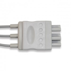 Nihon Kohden ECG Leadwire 3 Lead,AHA, Snap G312NH