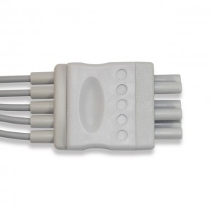 Nihon Kohden ECG Leadwire 5 Lead,AHA, Pinch G511NH