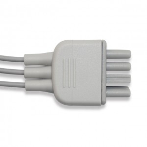 Factory Directly supply Compatible Hp 5-lead Ecg Leadwires Aa2pin With 3ft Cable,Aha Grabber