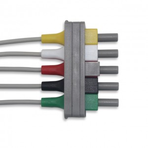 Wholesale Price China Compatible For Nk Nihon Kohden Br-903p Ecg Trunk Cable 3 Leadwires,Iec Clip