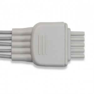 Reasonable price Compatible Nihon Kohden Br-913pa 3-lead Grabber Aha Ecg Leadwires 8pin Socket