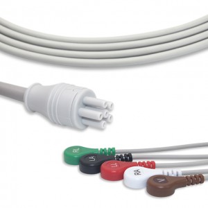 Colin ECG Cable With 5 Leadwires AHA G5106S