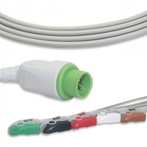 Factory Price Fuukuda 15 Lead Banana Leads Ekg Cable With Leads,Ecg Cable For Patient Monitor One-piece Series Ekg Cable With Leads