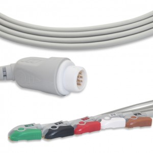 Good Quality Ecg Trunk Cable 5-leads Compatible For Philips New Patient Monitor With 12pin