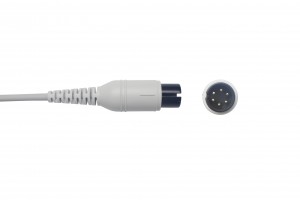 Veterinary ECG cable with flat Clip connection compatible with Contec C80Vet GA3140V