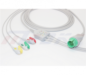 Spacelabs ECG Cable With 3 Leadwires IEC